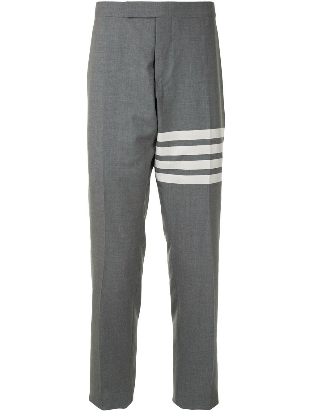 Thom Browne 4-Bar 低腰长裤 - 灰色
