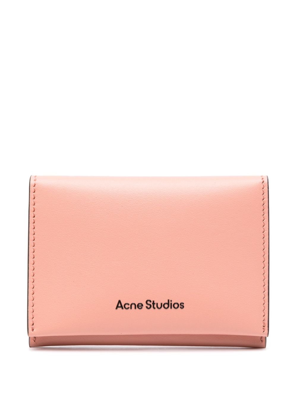Acne Studios logo压纹皮质钱包 - 粉色
