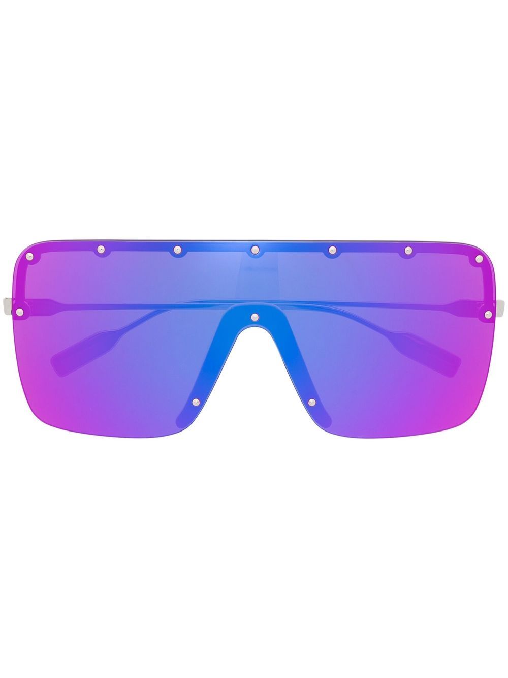 Gucci Eyewear 铆钉超大框太阳眼镜 - 紫色