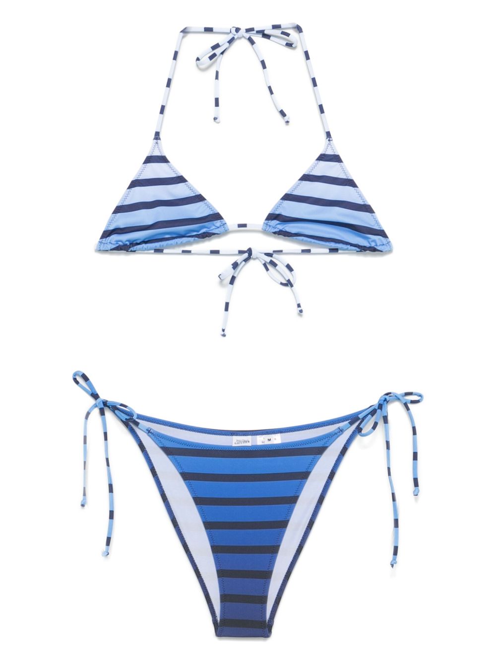 Jean Paul Gaultier Marinière Dégradé 比基尼套装 - 蓝色