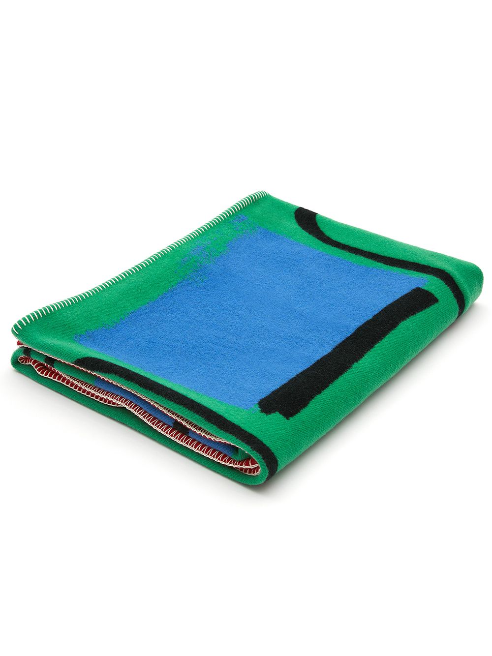 JW Anderson x SHAWANDA CORBETT 'Chair With Plastic Cover' 毯子（137厘米 x 180厘米） - 绿色