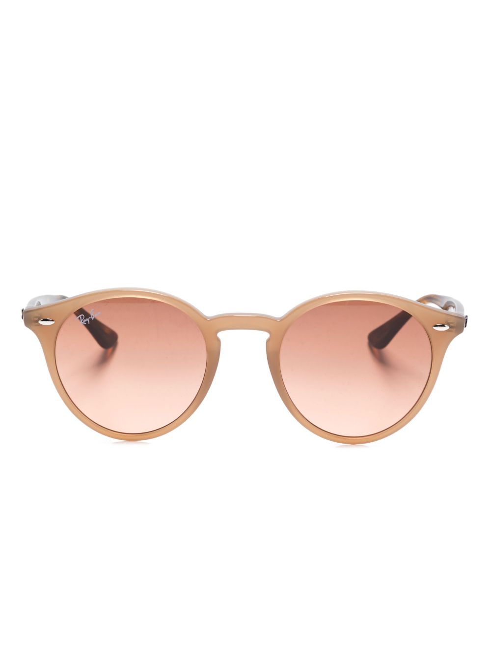 Ray-Ban 广角大圆框太阳眼镜 - 褐色