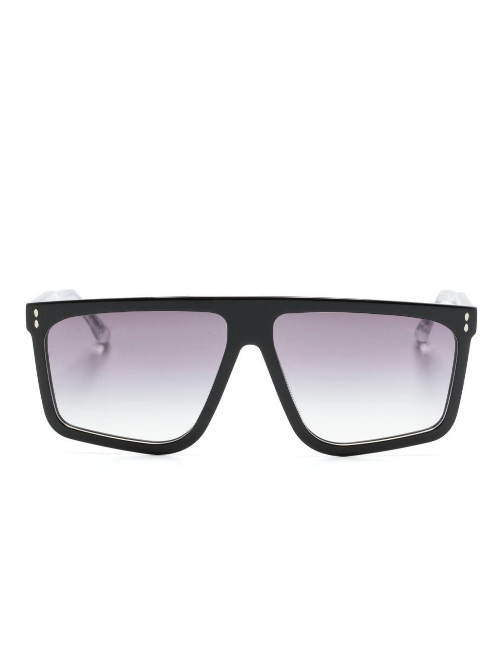 Isabel Marant Eyewear 长方形框太阳眼镜 - 黑色