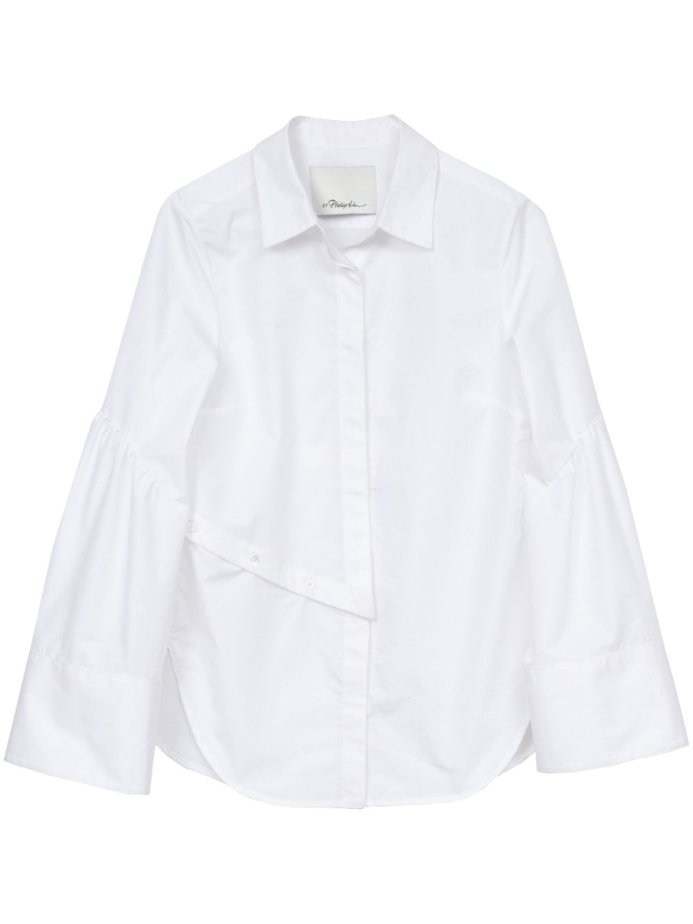 3.1 Phillip Lim 不对称分层式衬衫 - 白色
