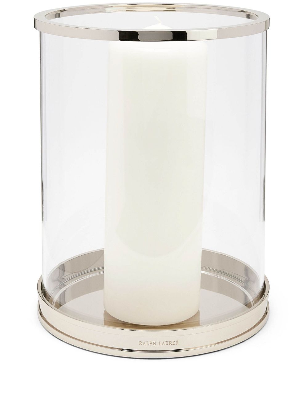 Ralph Lauren Home Modern Mini Hurricane 烛台 - 银色