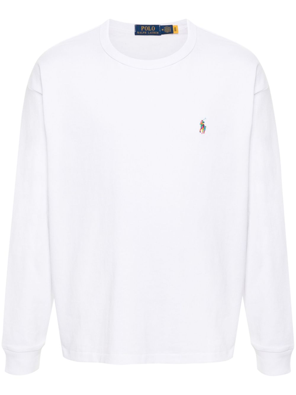 Polo Ralph Lauren Polo Pony 印花棉毛衣 - 白色