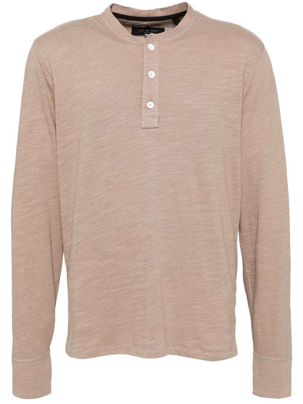 rag & bone Classic Flame 亨利领T恤 - 中性色