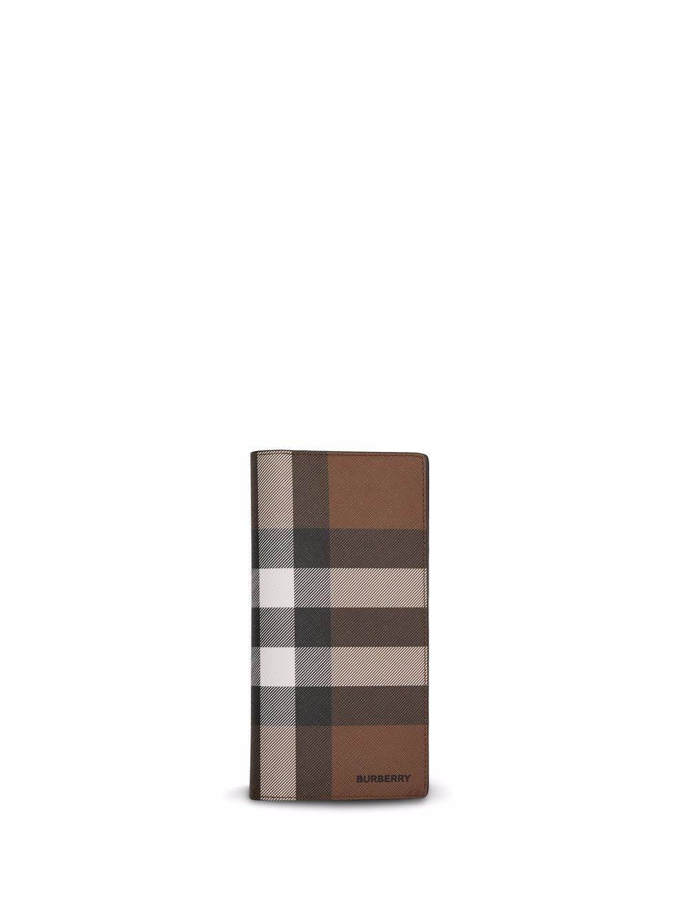 Burberry 博柏利 格纹皮质钱包 - 褐色