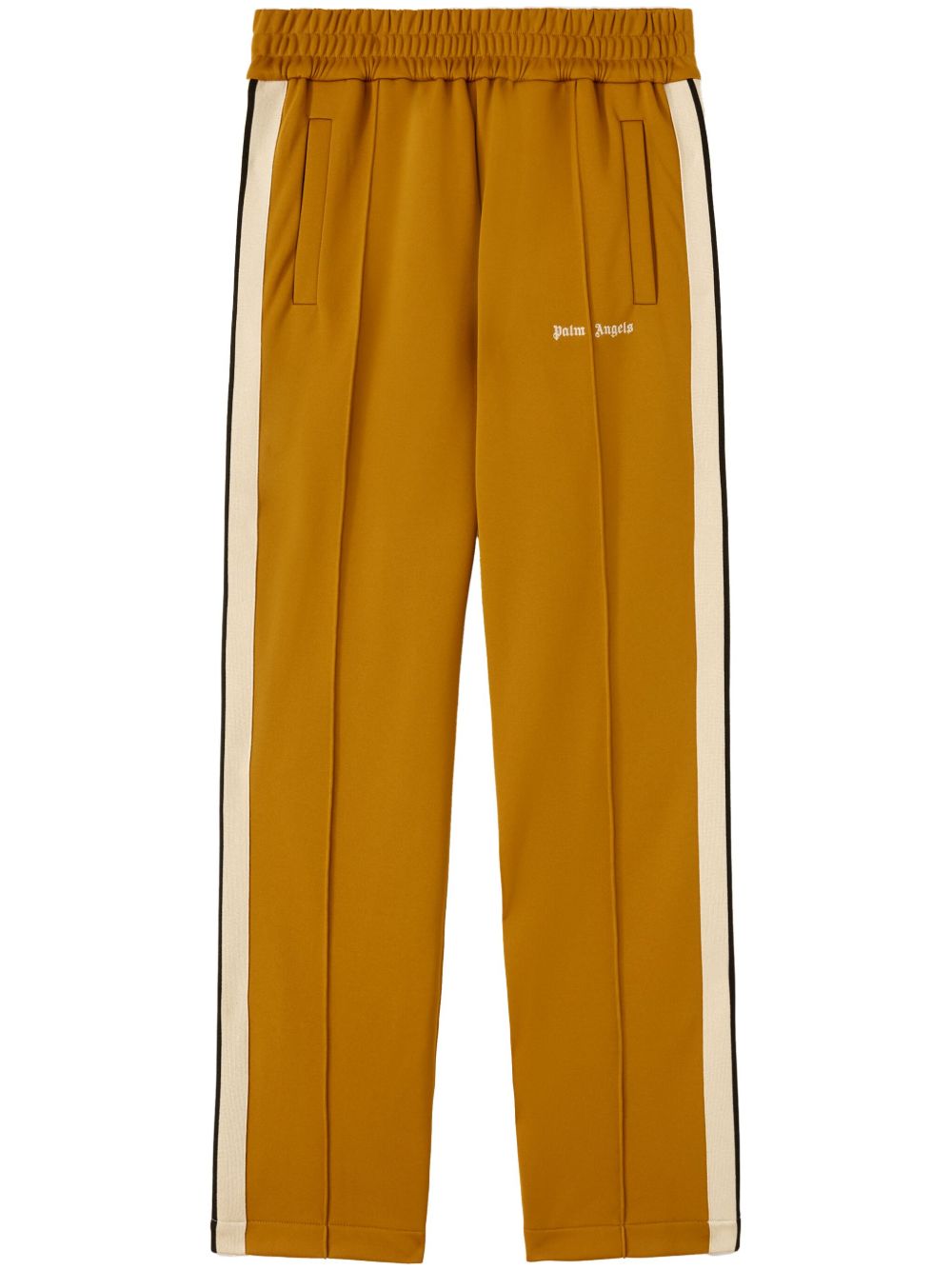 Palm Angels logo刺绣运动裤 - 黄色