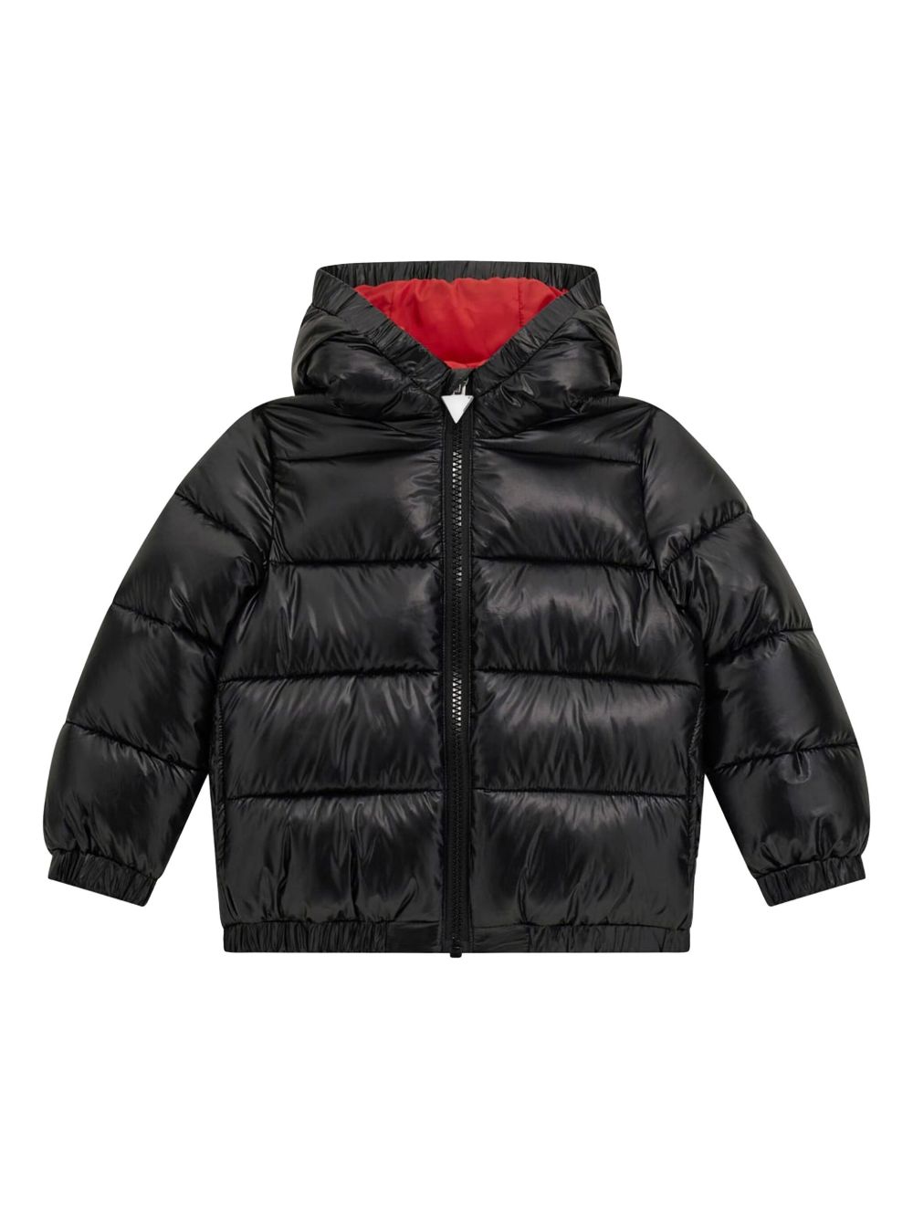 guess kids logo印花蓬松夹克 - 黑色