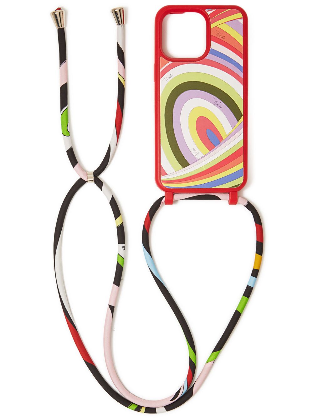 PUCCI iPhone 15 Pro Max Iridei 印花手机壳 - 红色