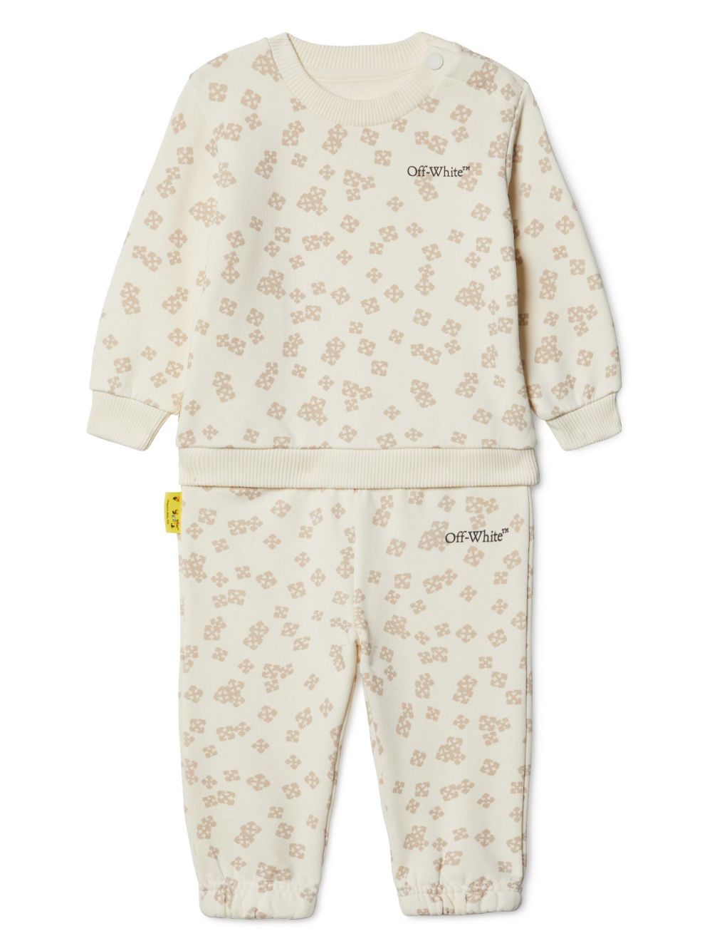Off-White Kids Arrow Crazy 棉运动套装 - 白色