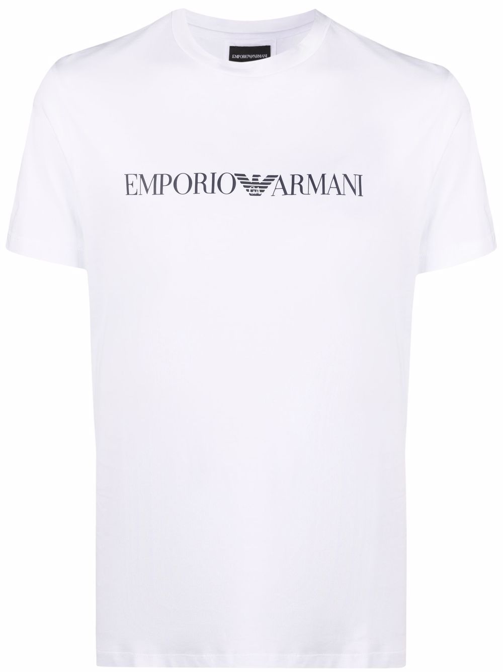 Emporio Armani logo印花T恤 - 白色