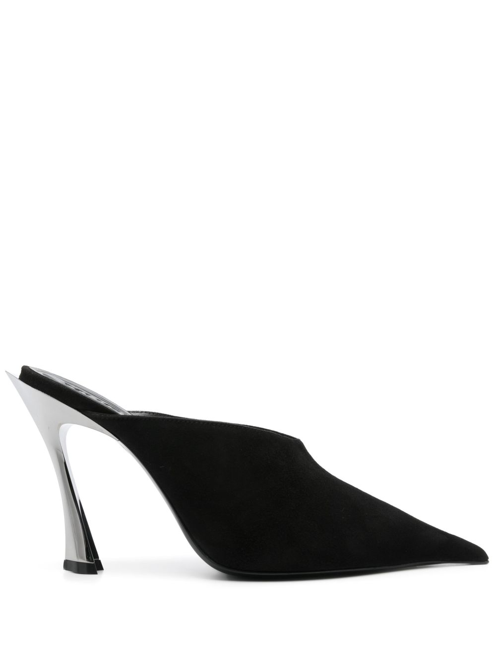 Mugler Fang 高跟穆勒鞋（9.5厘米） - 黑色