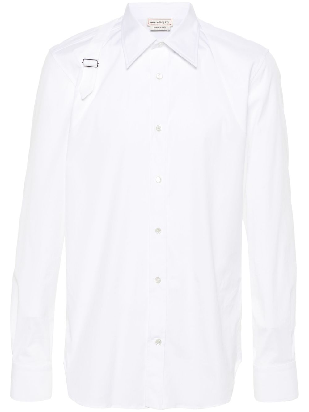 Alexander McQueen 吊带衬衫 - 白色