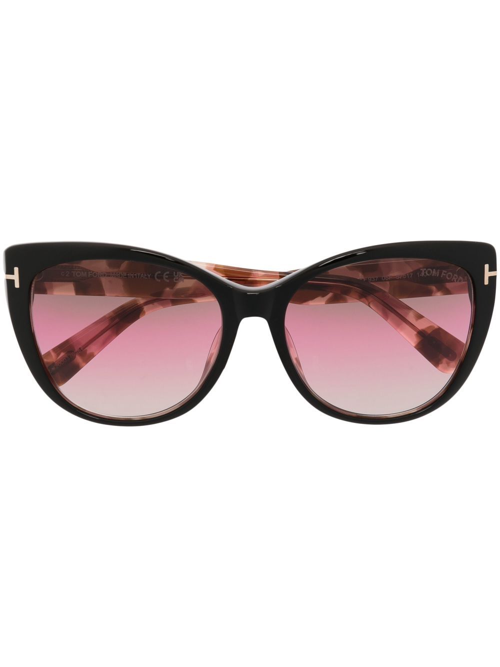 TOM FORD Eyewear 汤姆福特眼镜系列 Nora 猫眼框太阳眼镜 - 黑色