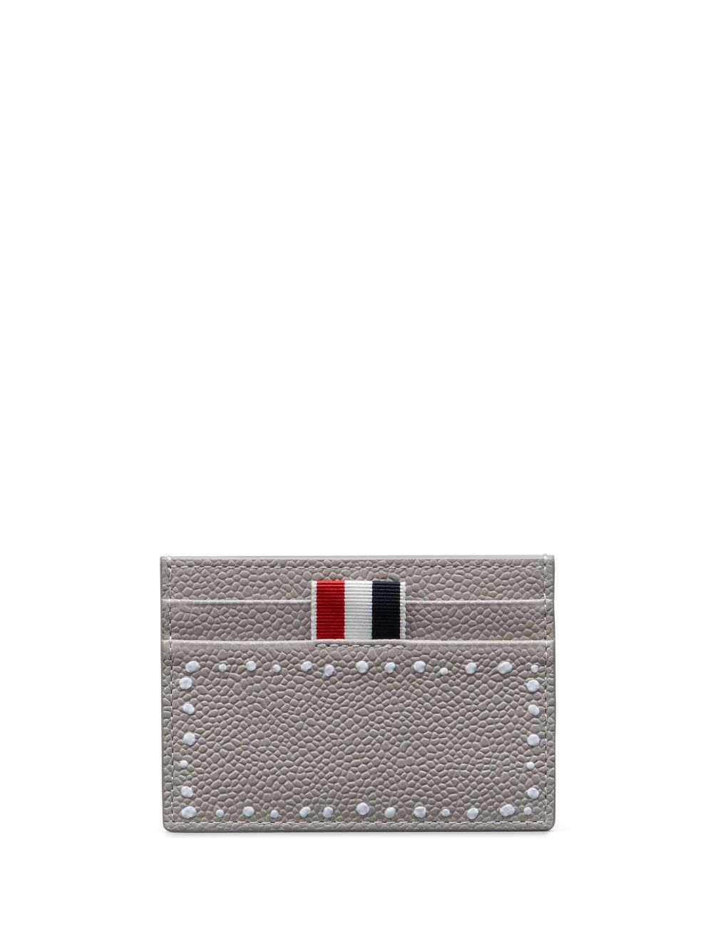Thom Browne 立体细节皮质卡夹 - 灰色