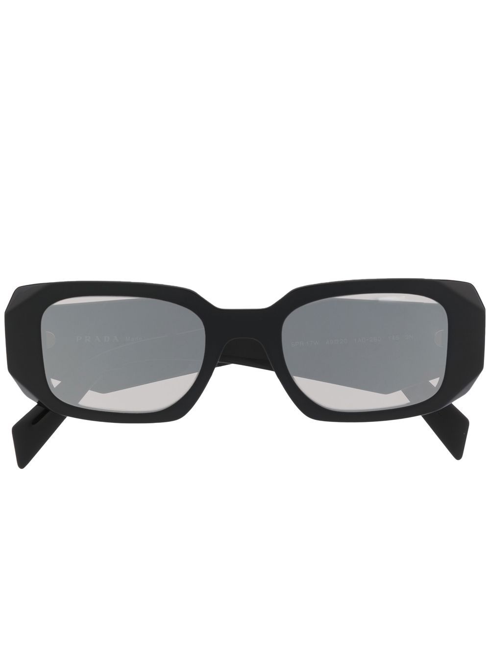 Prada Eyewear 普拉达 logo镜腿细节太阳眼镜 - 黑色