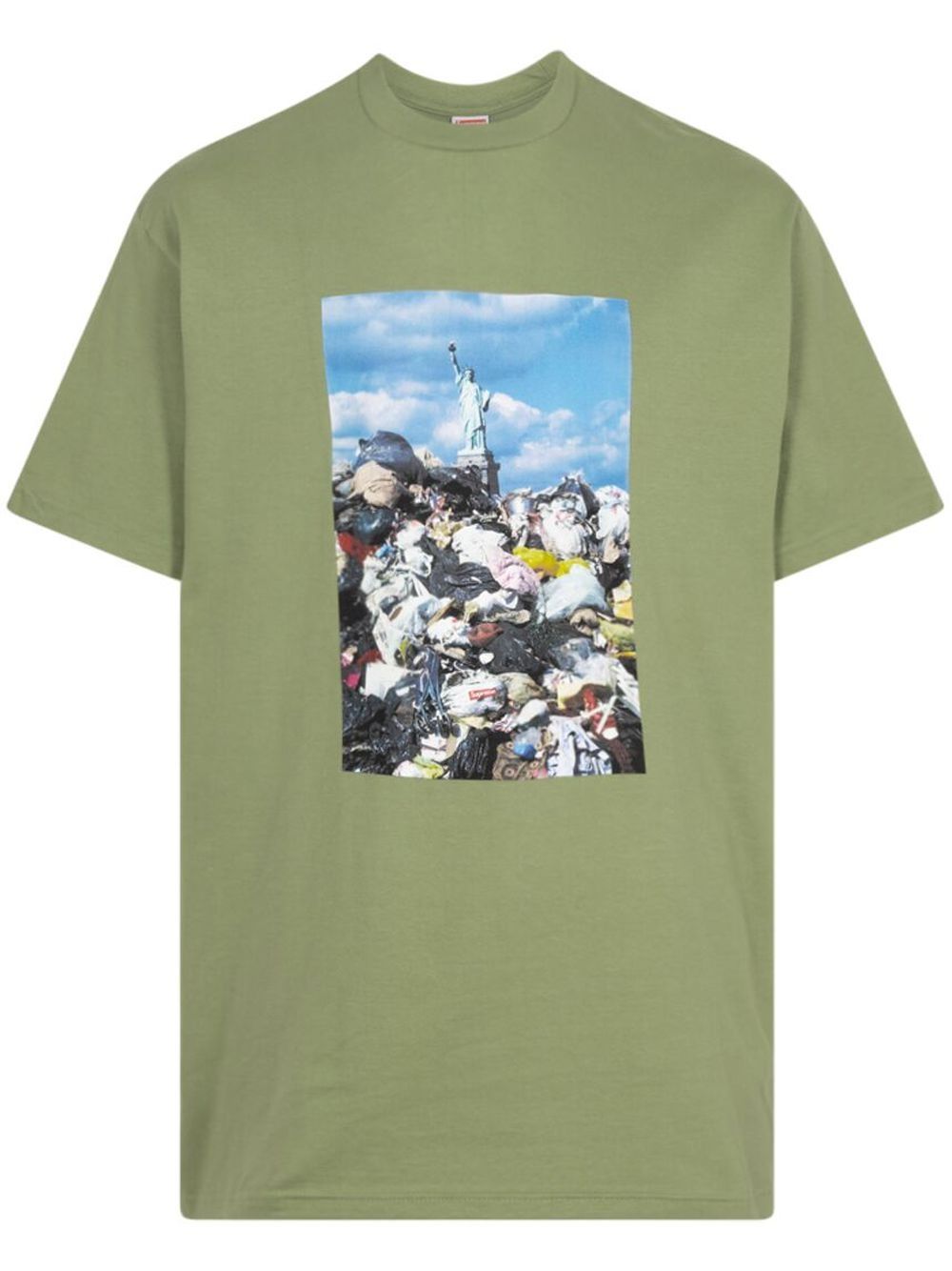 Supreme Trash 照片印花T恤 - 绿色