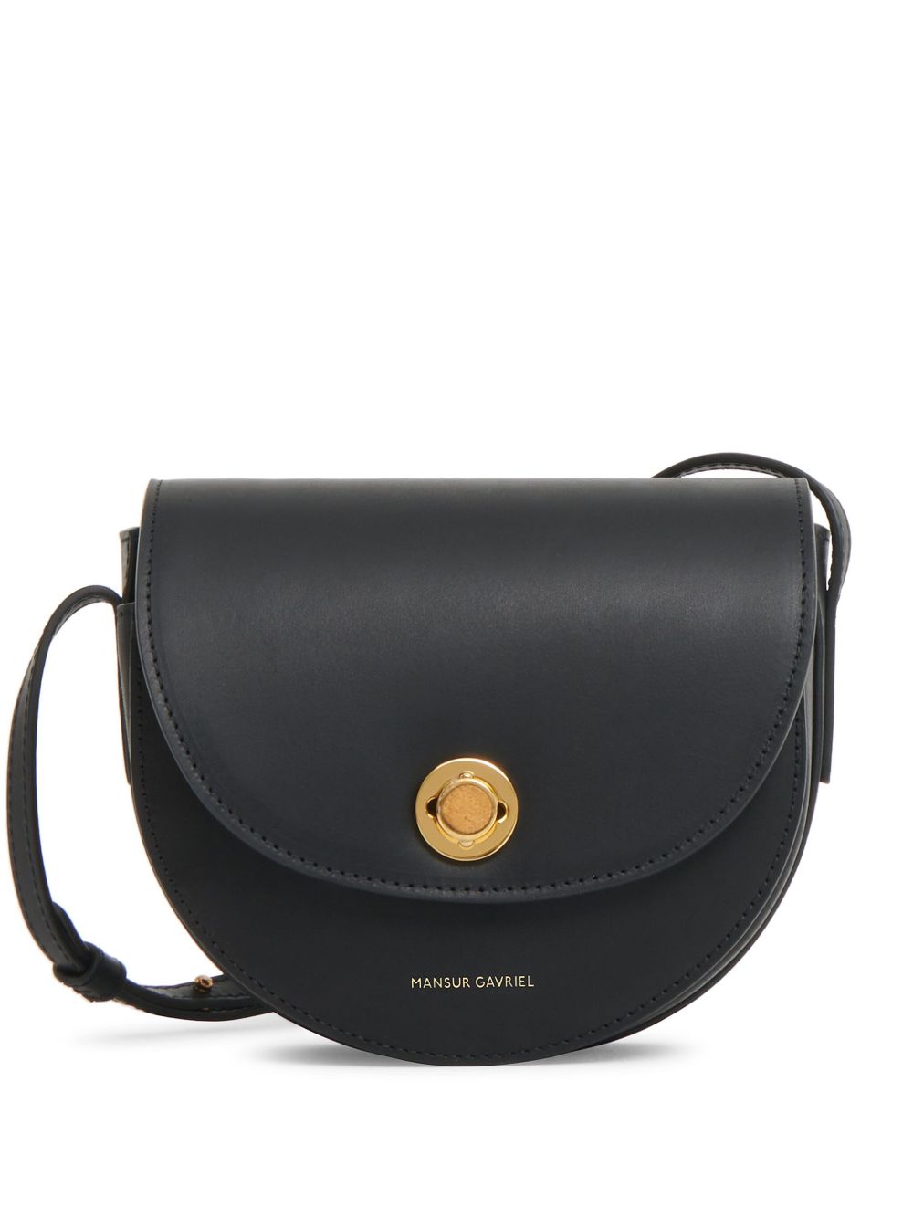 Mansur Gavriel Saddle 迷你斜挎包 - 黑色