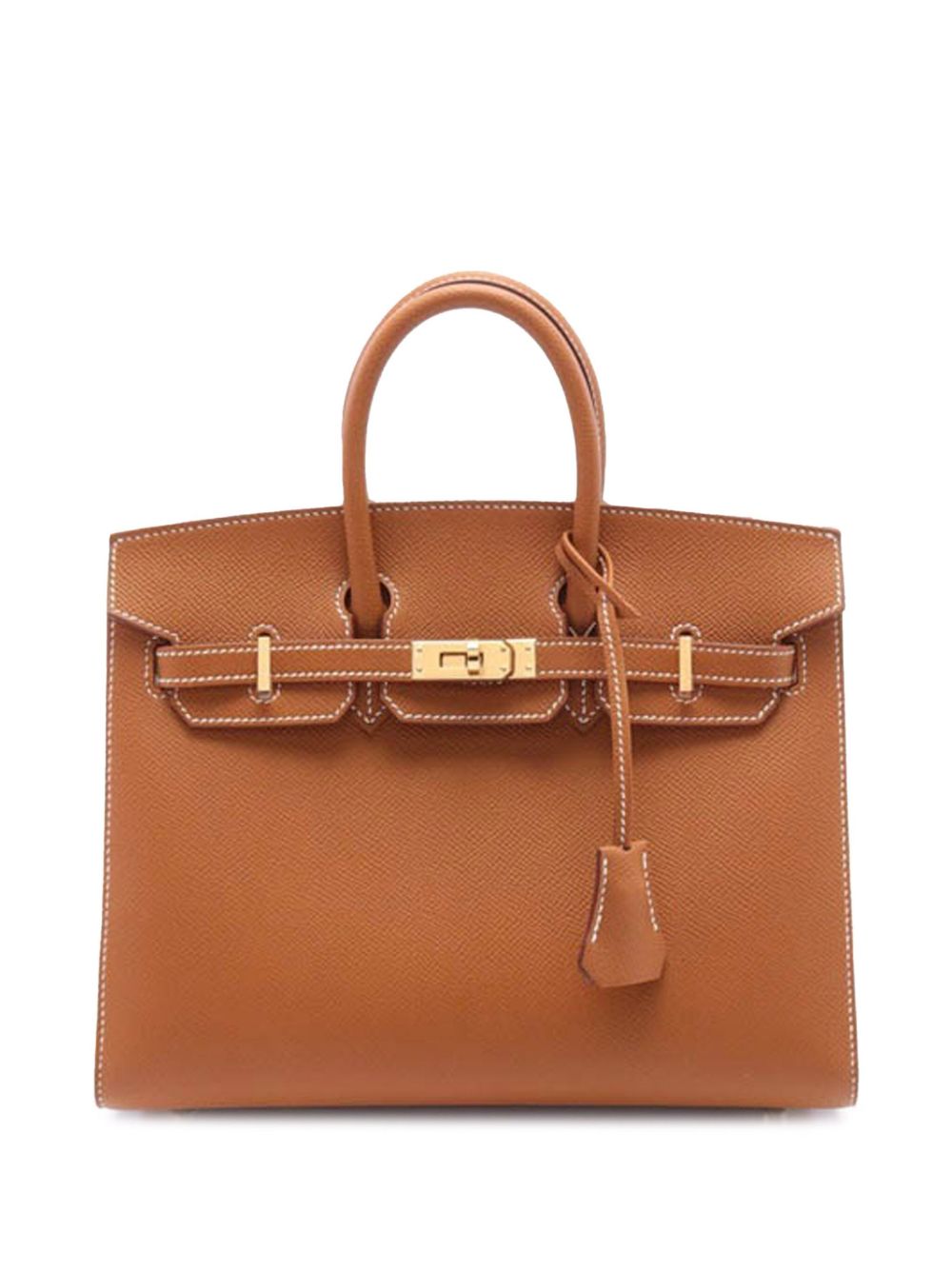 Hermès Pre-Owned Togo Birkin Sellier 25 手提包（2024年典藏款） - 褐色