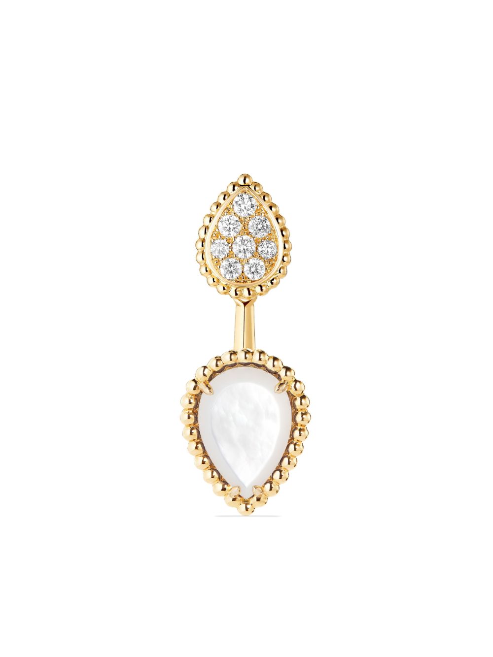 Boucheron Serpent Boheme 18K黄金钻石耳环 - 金色