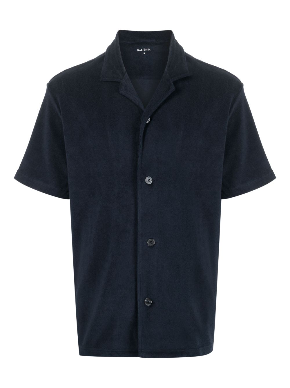 Paul Smith 毛巾面料短袖衬衫 - 蓝色