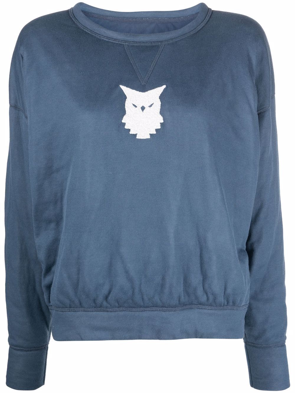 Maison Margiela 马丁·马吉拉时装屋 猫头鹰印花卫衣 - 蓝色