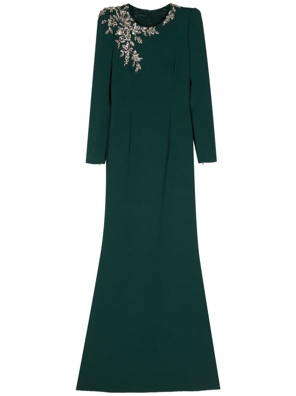 Jenny Packham Angel Eyes 晶饰连衣裙 - 绿色