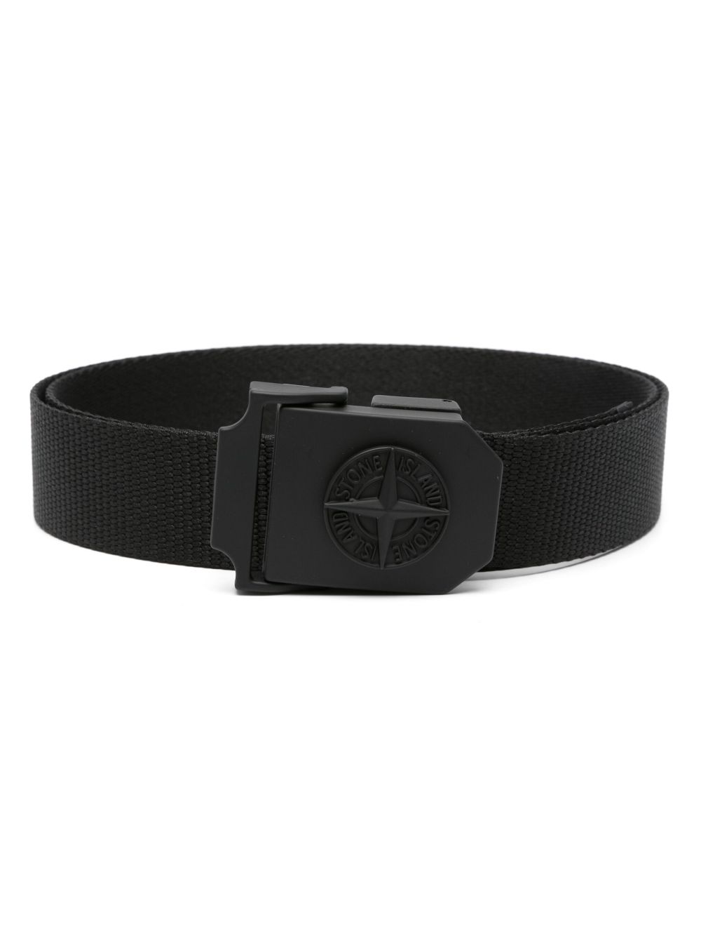 Stone Island 罗盘徽章腰带 - 黑色