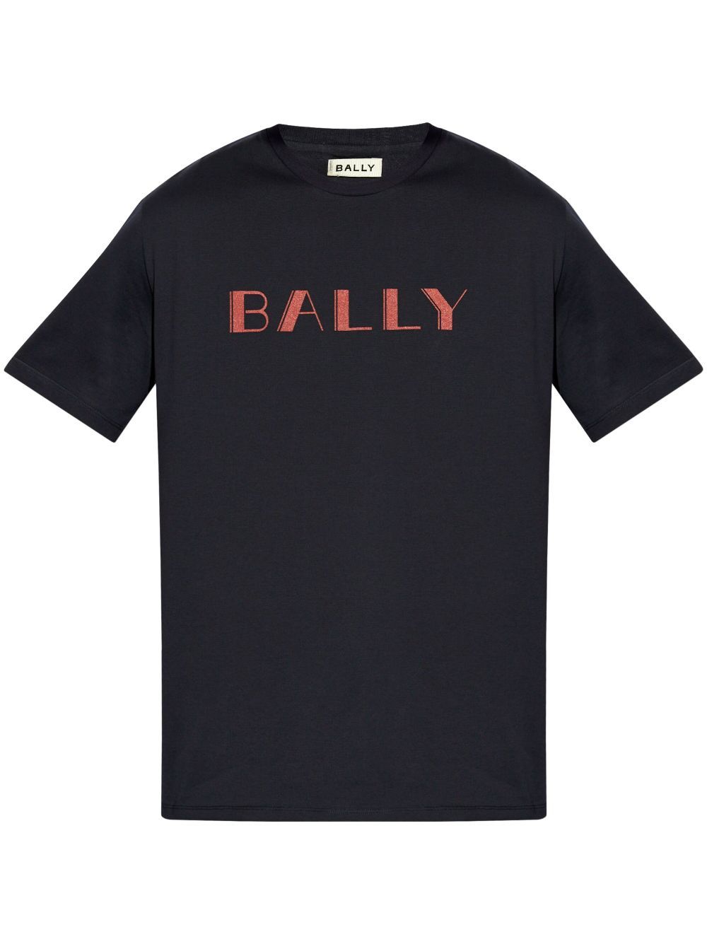 Bally logo印花棉T恤 - 蓝色