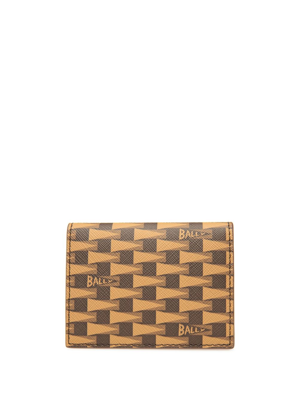 Bally Pennant 印花折叠钱包 - 褐色