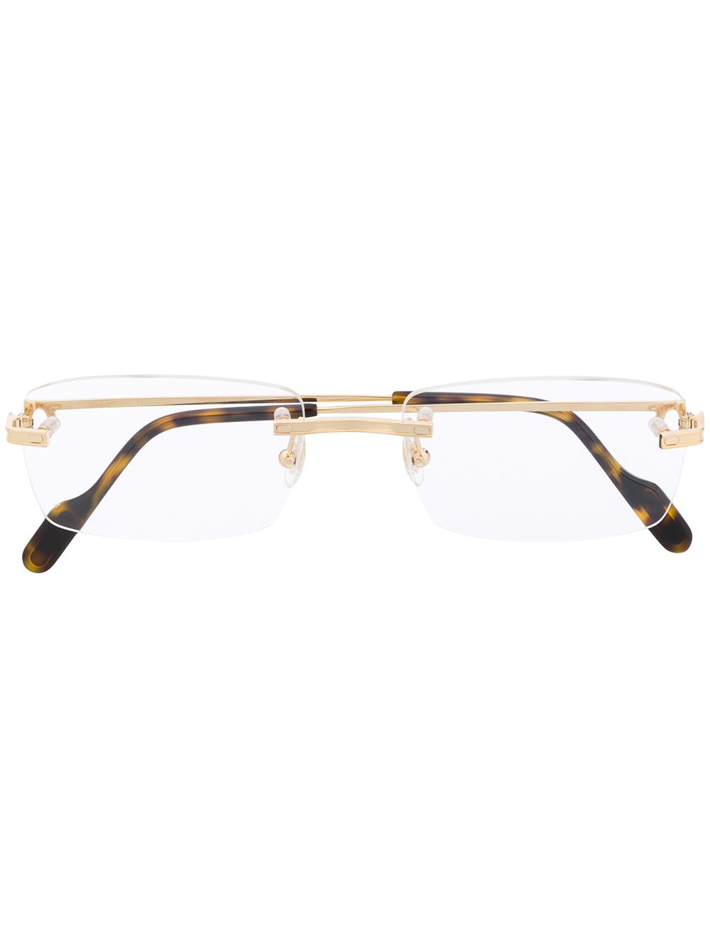 Cartier Eyewear 卡地亚眼镜系列 Première de Cartier 长方框眼镜 - 白色