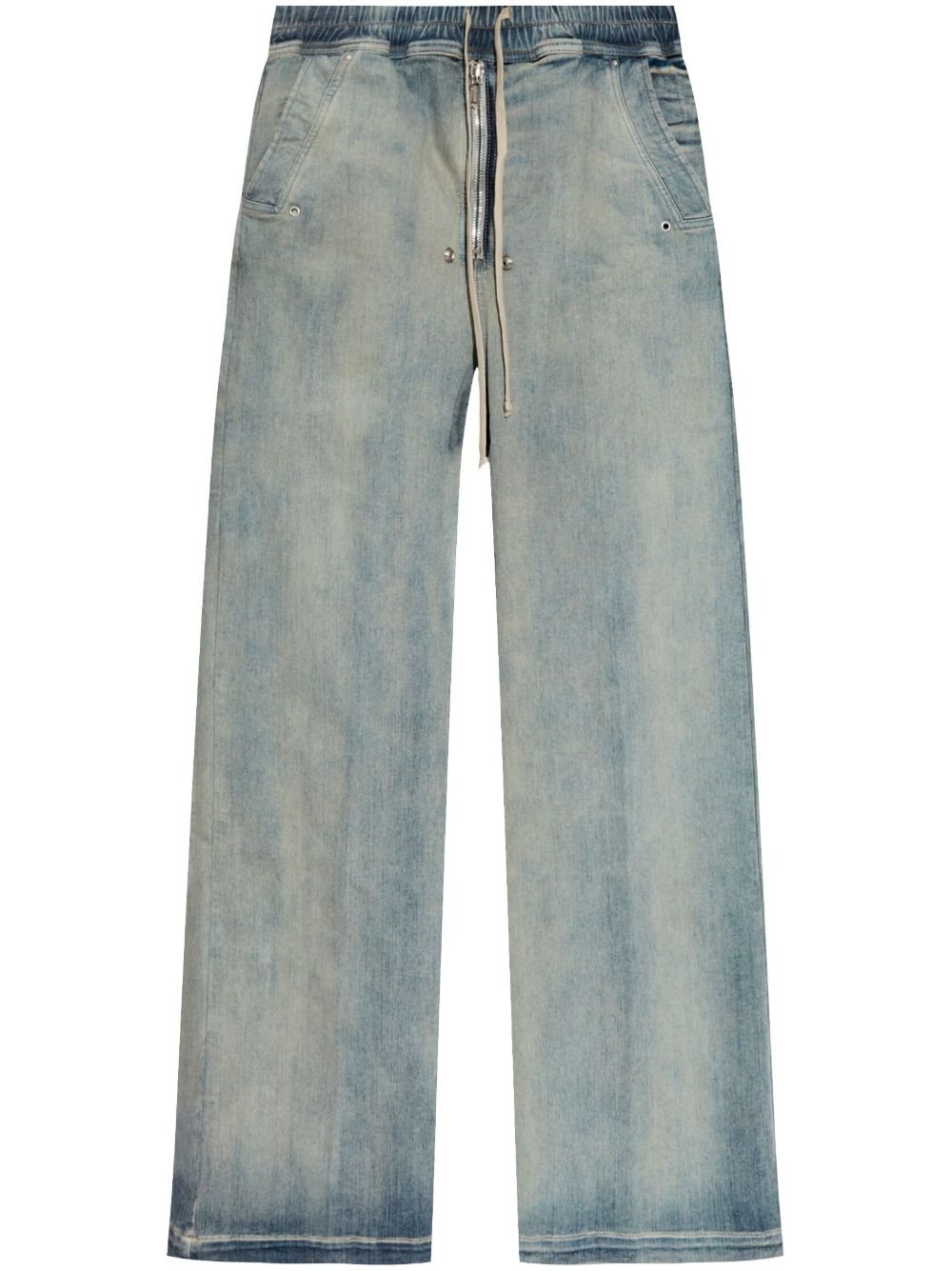 Rick Owens DRKSHDW 抽绳阔腿裤 - 蓝色