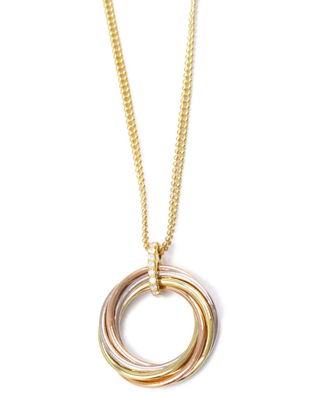 Cartier 18K黄金 Trinity 项链（2010年典藏款） - 金色