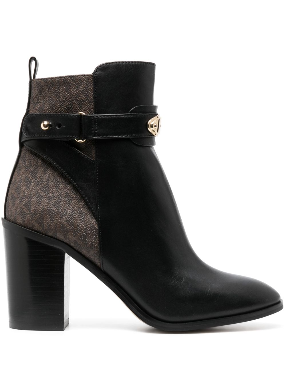 Michael Michael Kors Darcy 高跟皮质及踝靴 - 黑色