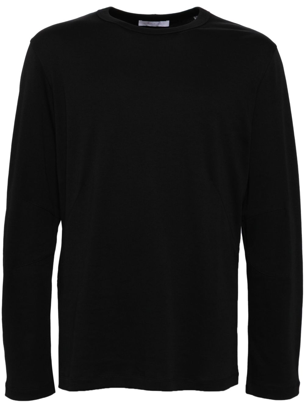 Helmut Lang logo印花长袖T恤 - 黑色