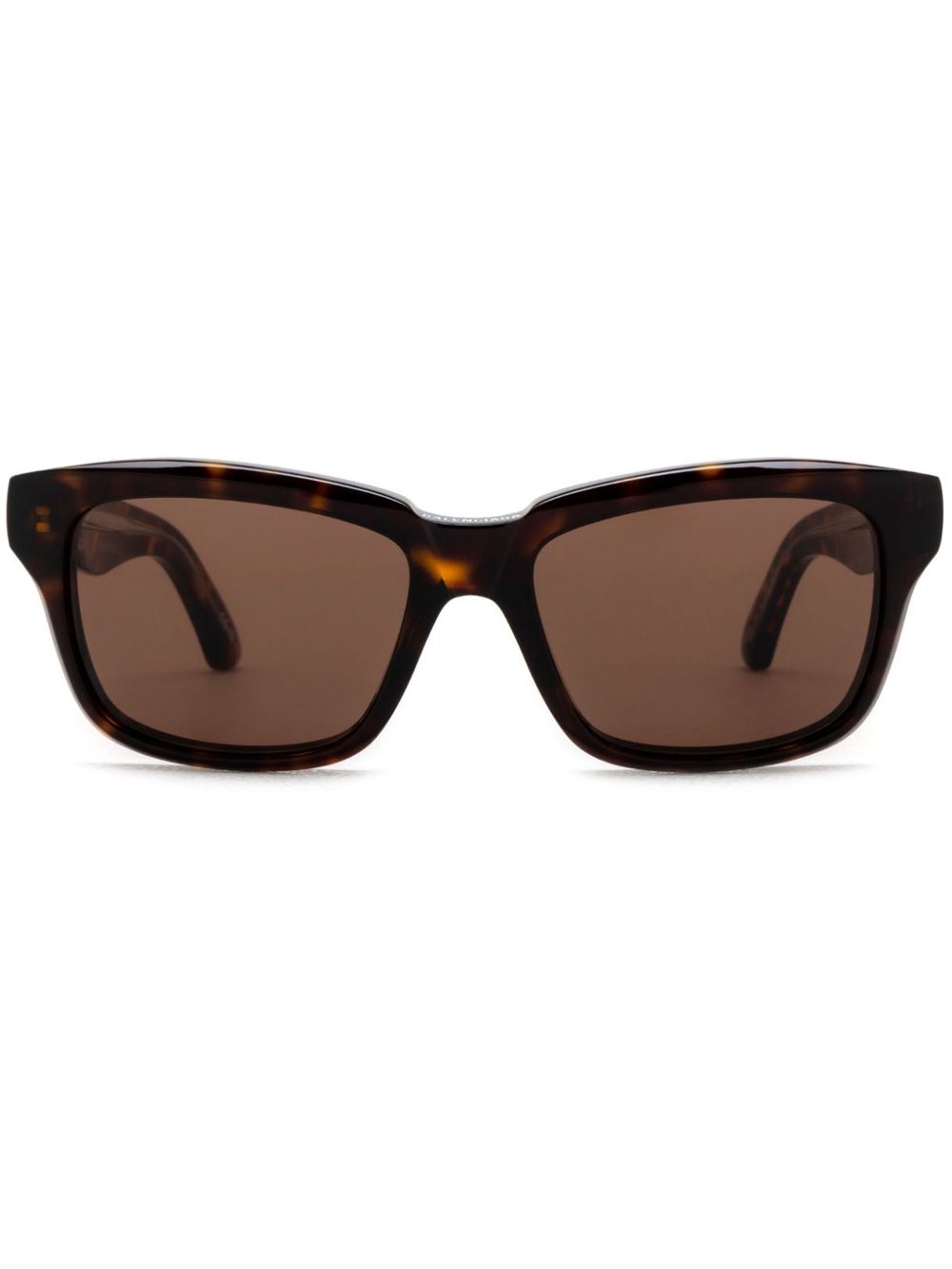 Balenciaga Eyewear 方框太阳眼镜 - 褐色