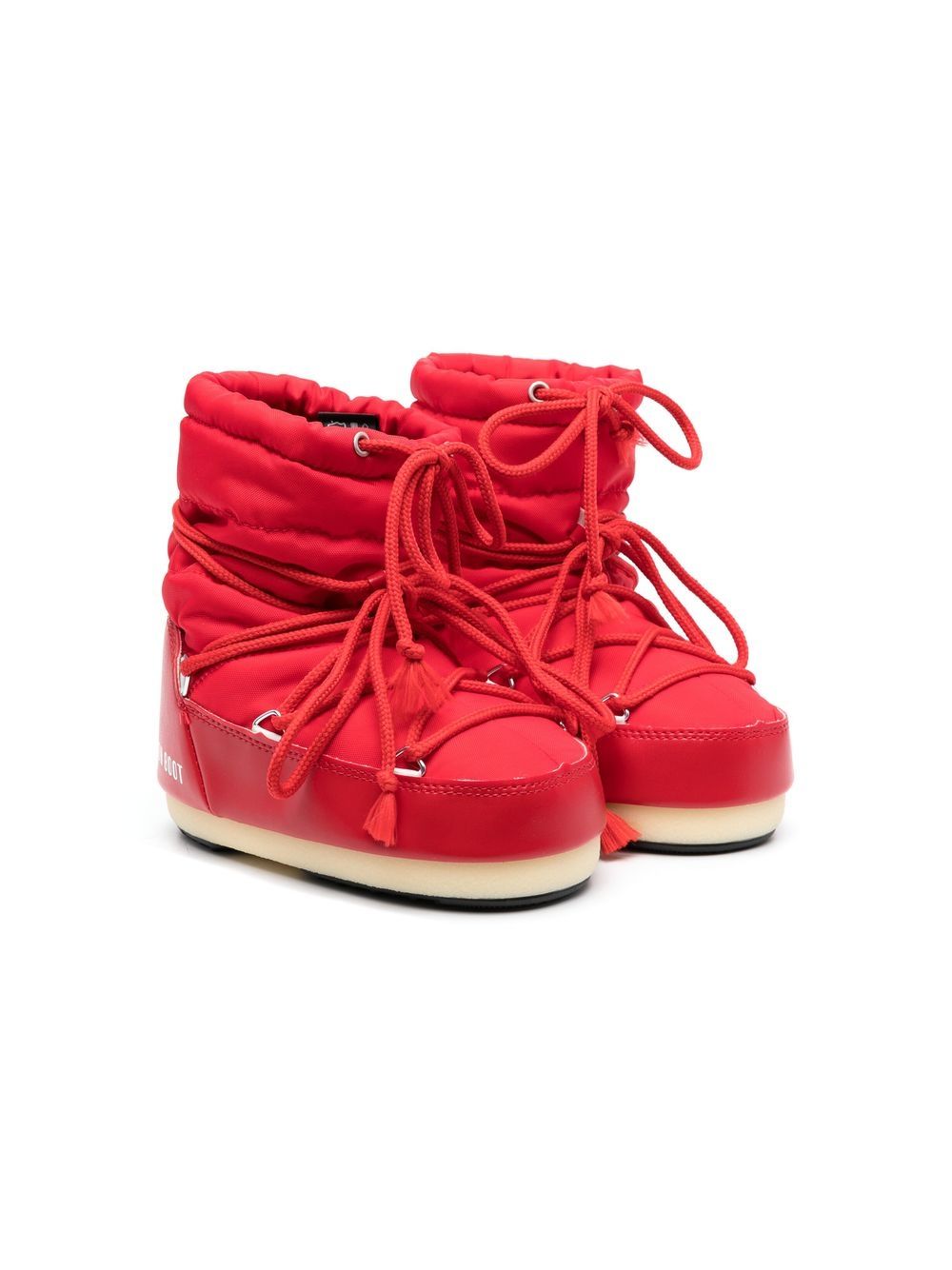 Moon Boot Kids Icon Low 雪靴 - 红色
