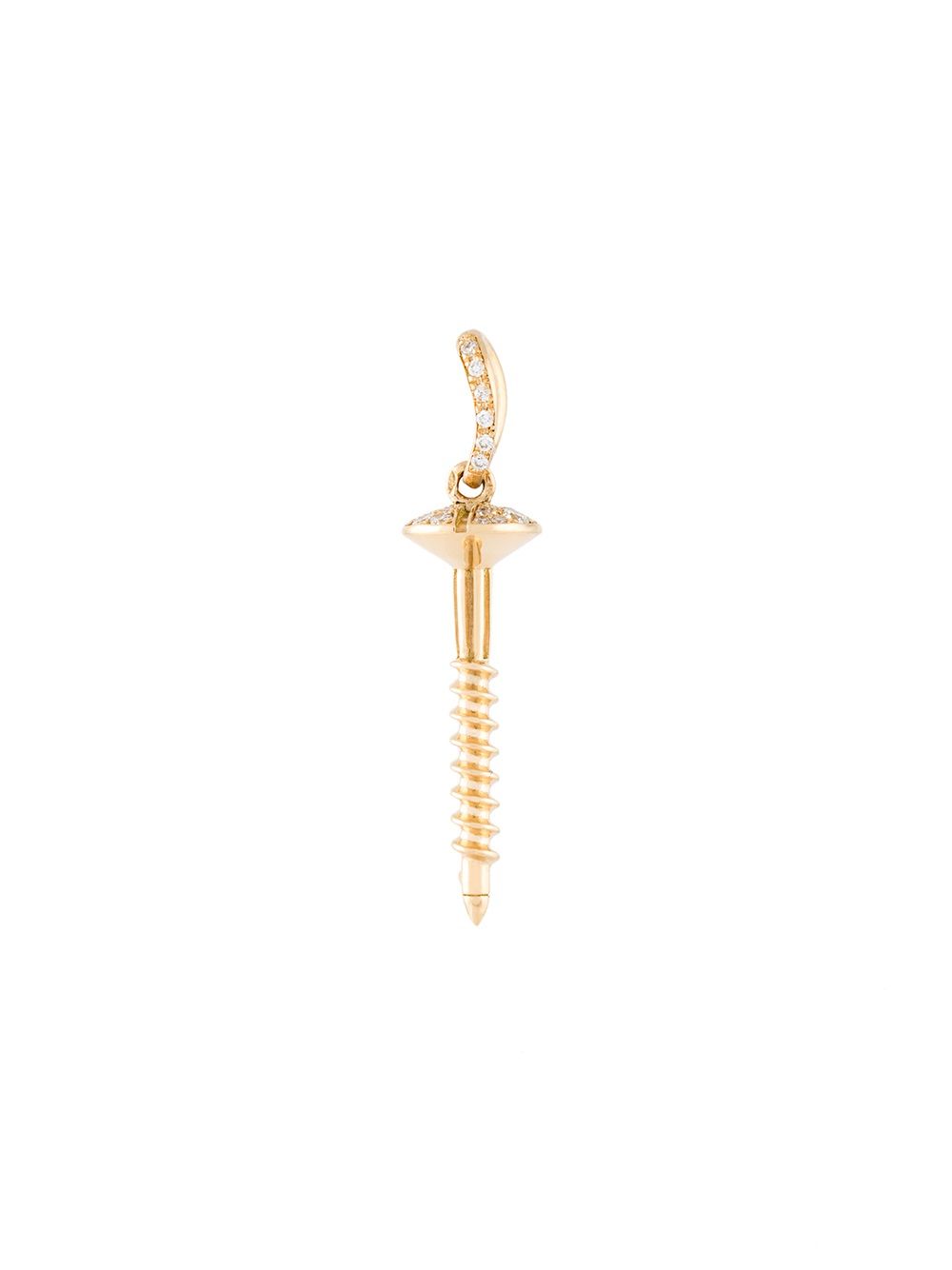 Aurelie Bidermann 'Screw'钻石项坠 - 金属色