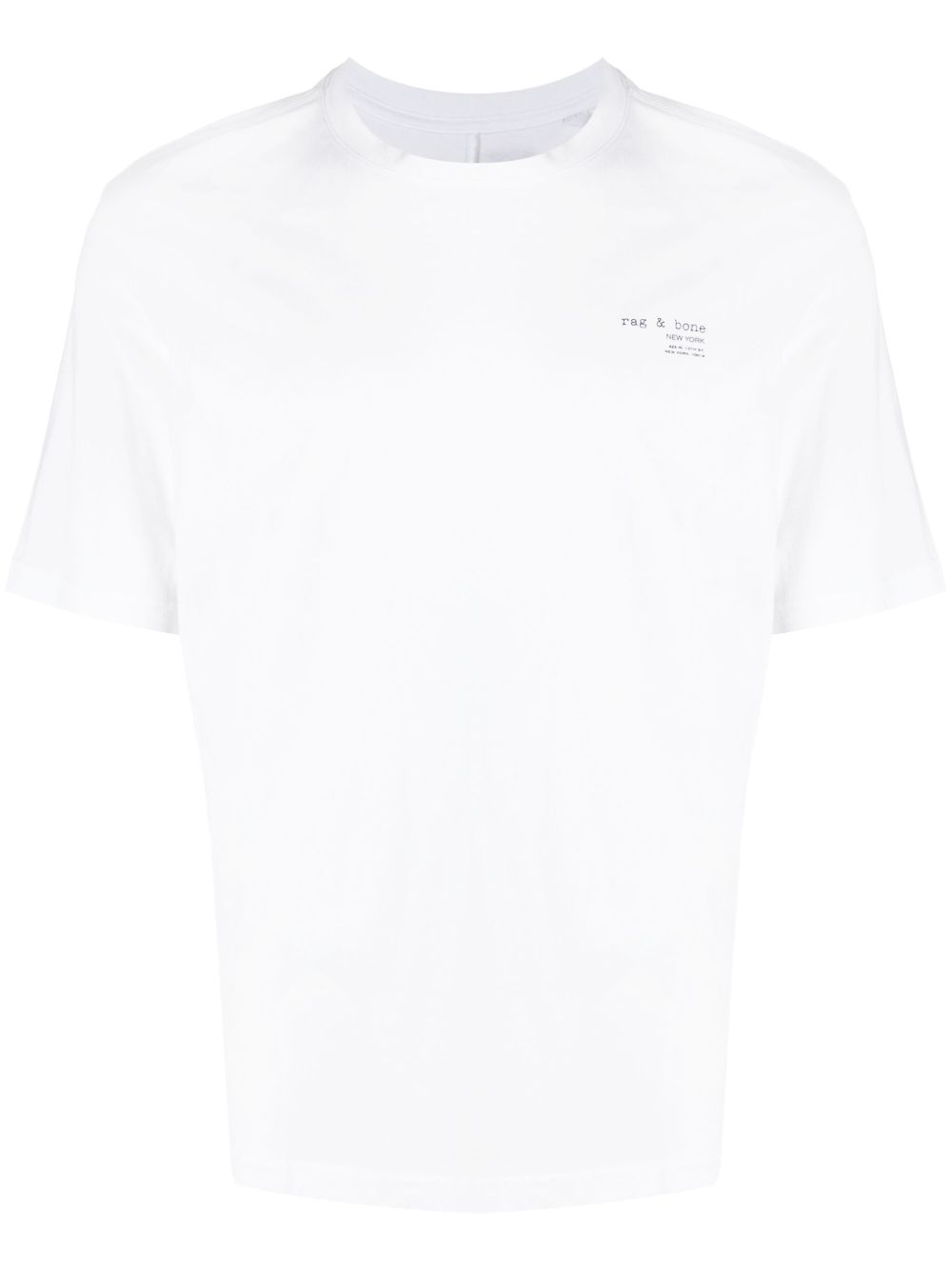 rag & bone 425 logo印花棉T恤 - 黑色