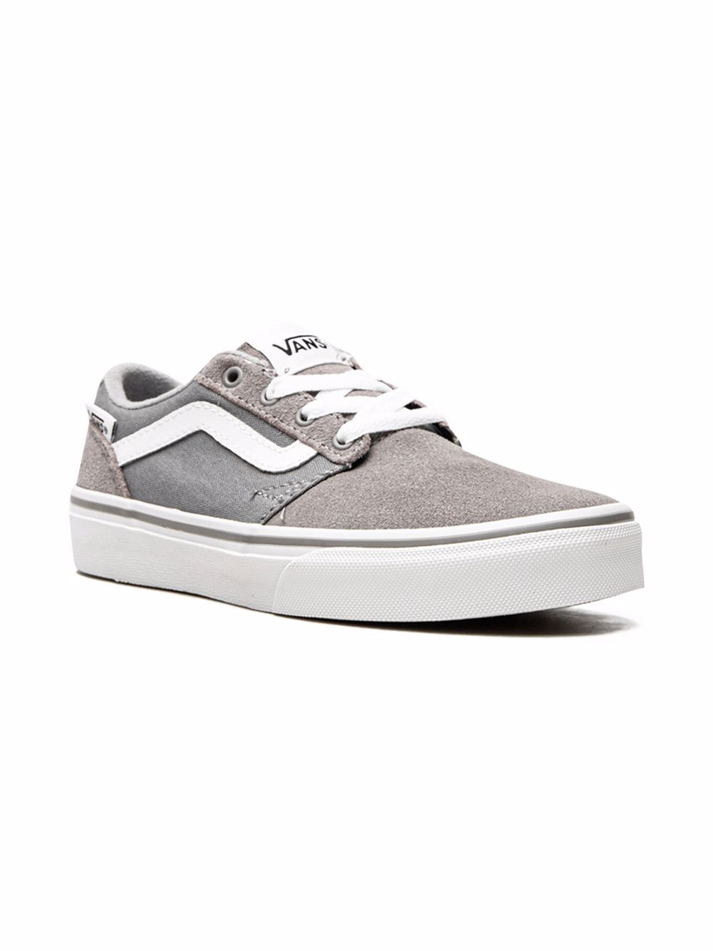 Vans Kids Chapman 条纹低帮板鞋 - 灰色