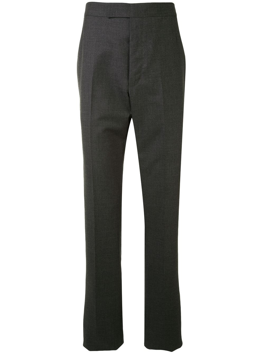 Thom Browne Super 120s 斜纹布后系带长裤 - 灰色