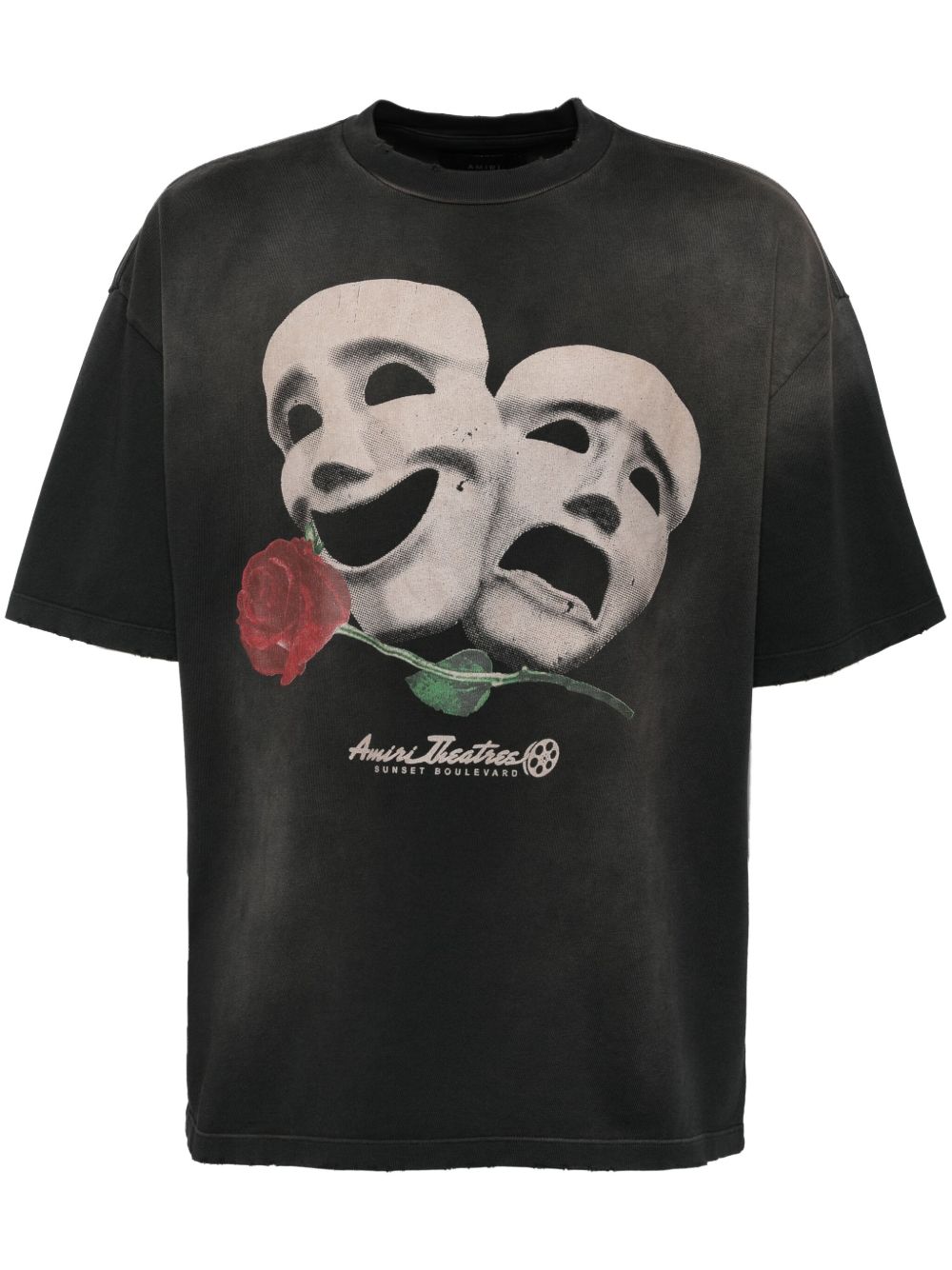 AMIRI Theatre Masks 超大款T恤 - 黑色
