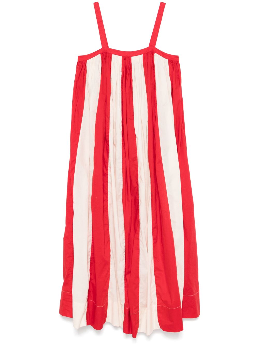 BODE Liberty Stripe 超长连衣裙 - 中性色