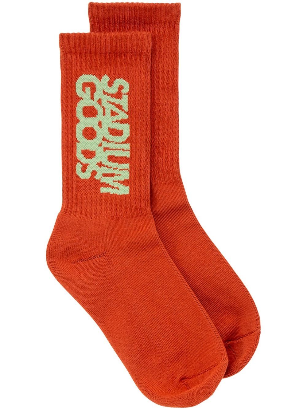 STADIUM GOODS® logo印花针织袜 - 红色