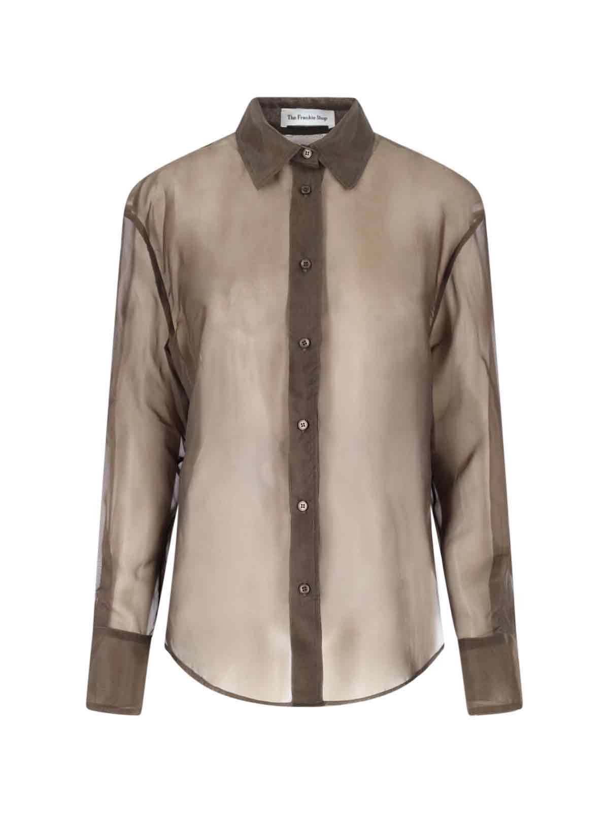 The Frankie Shop 'Peri' Semi-Transparent Shirt