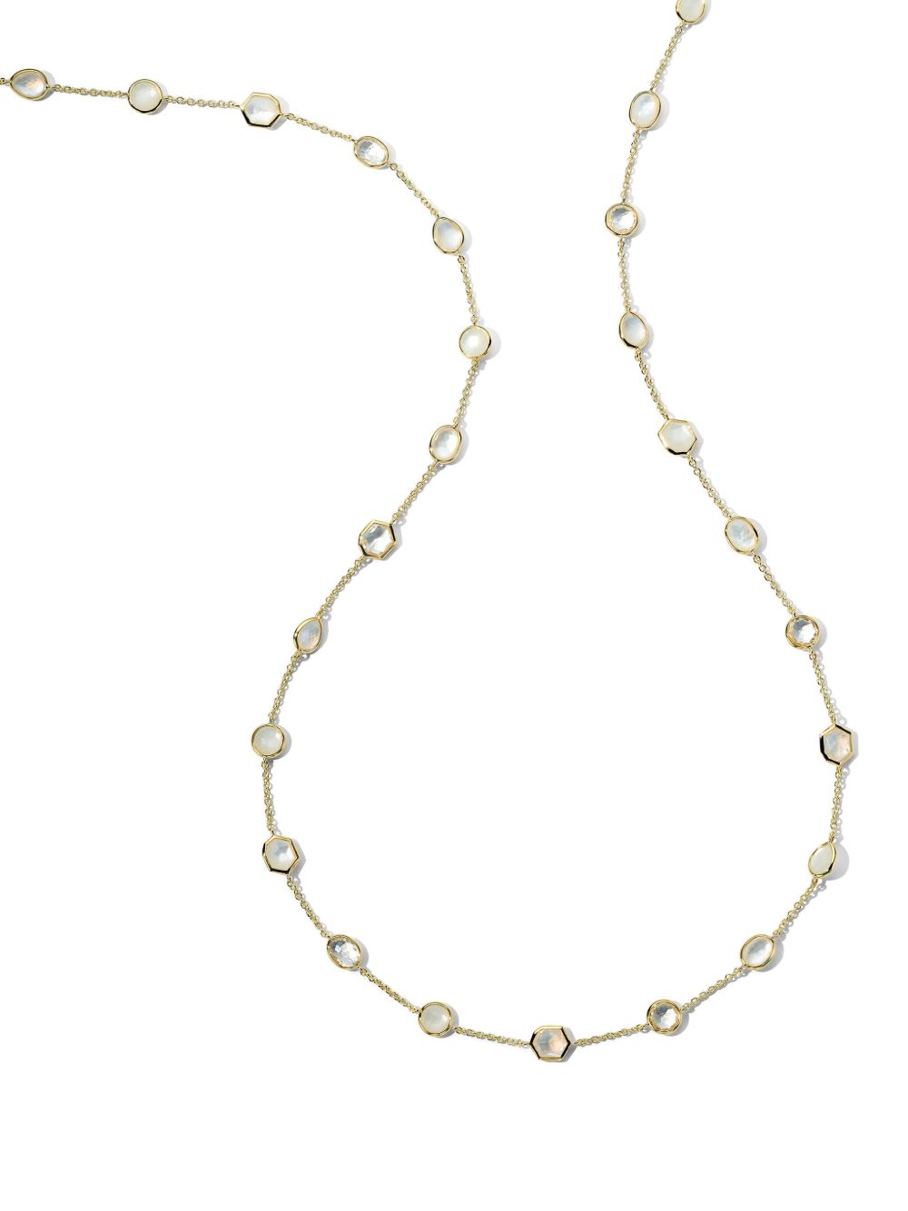 IPPOLITA 18K 黄金 Rock Candy Stone Station 月长石项链 - 金色