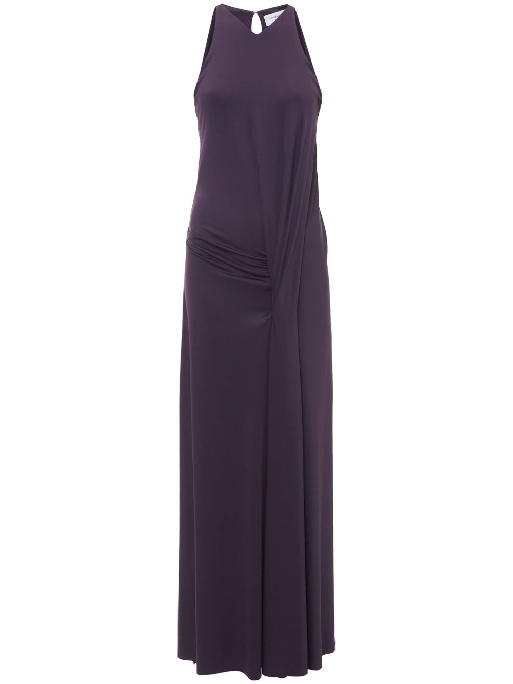 Victoria Beckham draped sleeveless maxi dress - 紫色