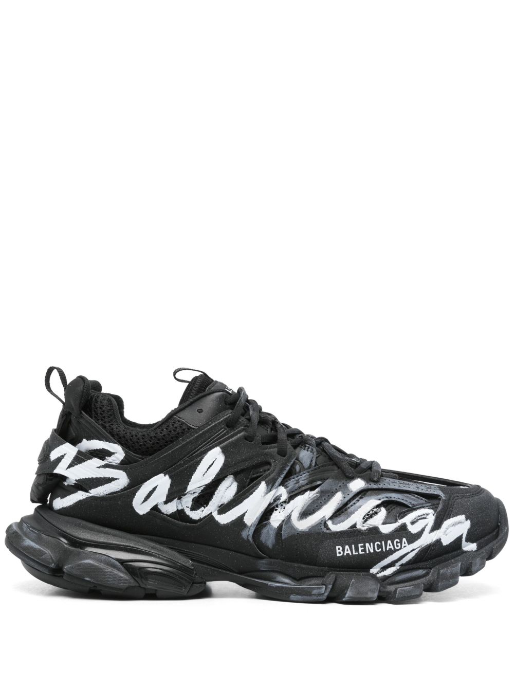 Balenciaga Track Signature 运动鞋 - 黑色